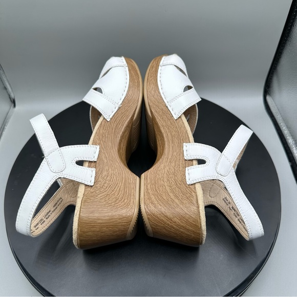 Dansko Season White Full Grain Heeled Sandals Women 39 - Picture 7 of 10